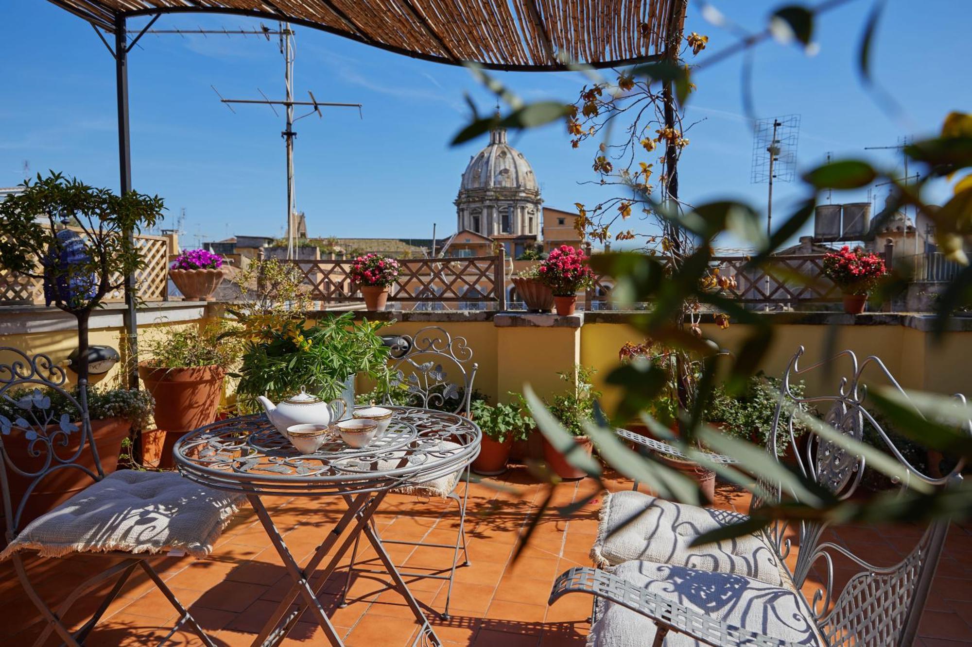 Trasteverehome - Attic Terrace Center Of Rome Baroque Exterior photo